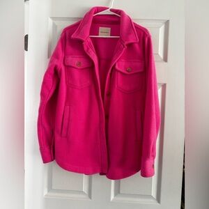 Thread & Supply pink button‎ up shirt jacket shacket size XS NWOT